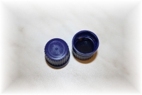 Verschlu/Schraubdeckel DIN18 Braunglasflaschen, blau